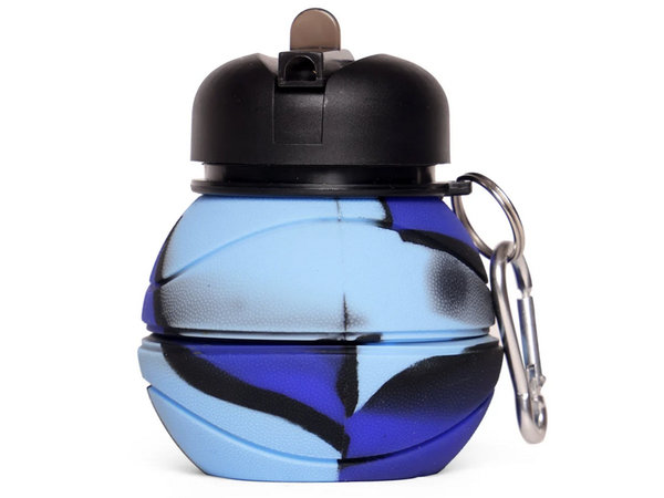 Bidón deportivo plegable de silicona botella deportiva con boca de beber 500