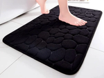Tapis de salle de bain doux absorbant anti-dérapant grand 80x50 pour la douche