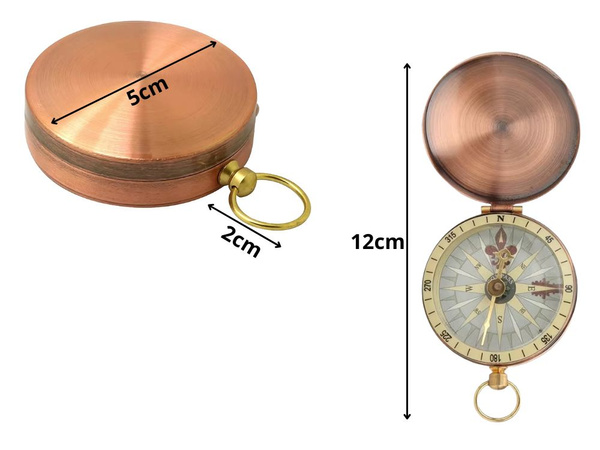 Компас металлический компас карманный туристический запираемый магнитный армейский