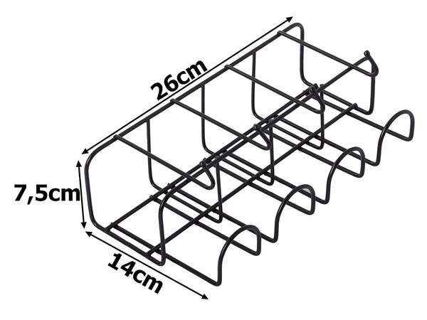 Metal holder stand for 4 umbrellas with 4 hooks metal organiser
