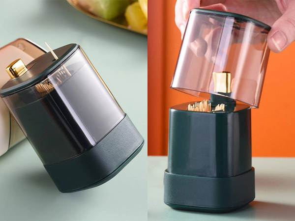 Dantų krapštukų laikiklis dantų krapštukų dozatorius automatinis dozatorius dėžutė