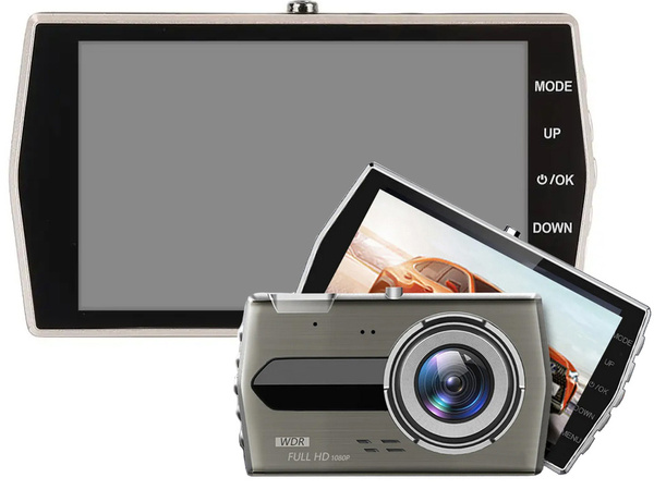 Full hd avtomobilska kamera z lcd zaslonom za vzvratno vožnjo
