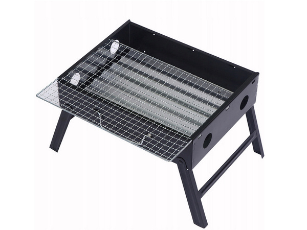 Potovalni žar prenosni zložljivi kovček oglje kampiranje bbq