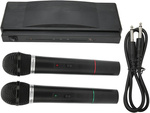 Karaoke kit 2x wireless microphone + station