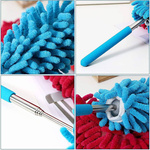 Balai brosse télescopique long pliant microfibre