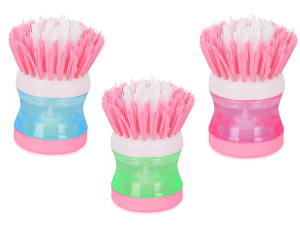 Cepillo de cocina lavavajillas dispensador de líquido
