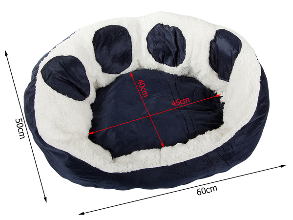 Pat de câine pufos pat de pisică moale 60cm