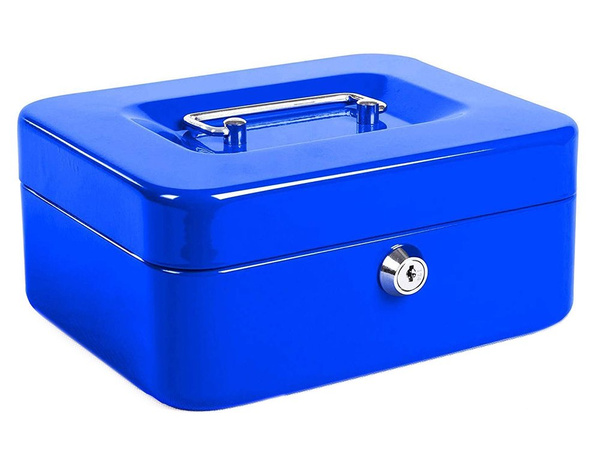 Metal money box safe key documents