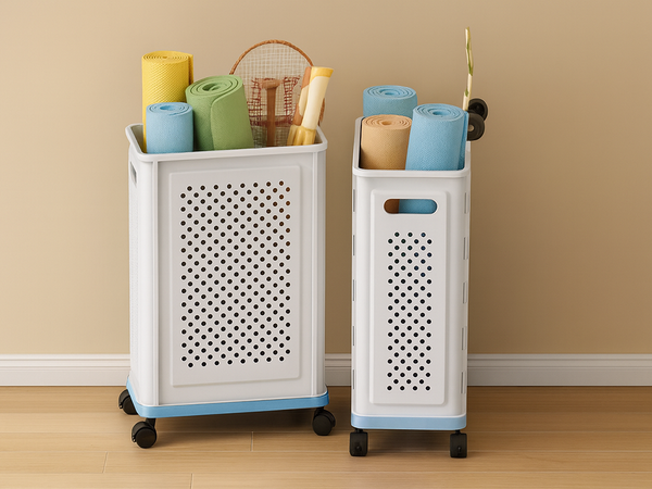 Panier à roues pour le linge, les jouets et le rangement, très spacieux