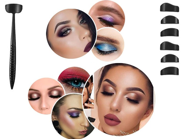 Sada silikonových šablon na oční víčka