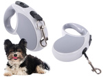 Laisse automatique 5m pour chien jusqu'à 15kg avec cadenas strong long