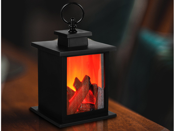 Laterne dekorative led kamin bewegliche flamme lampe elektrische batterien