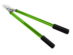 Hand pruner for shrub branches long anvil pruner