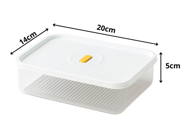 Recipiente para alimentos con tapa hermética organizador de cocina 1,4 l 1400 ml