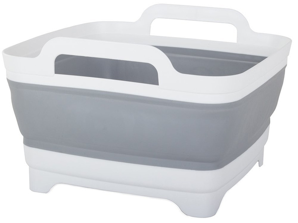 Silikonska zložljiva posoda z ročajem z zamaškom 8l