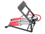 Foot pump two-piston end pump