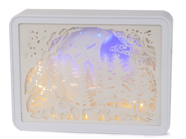Recortables de papel luz nocturna 3d usb