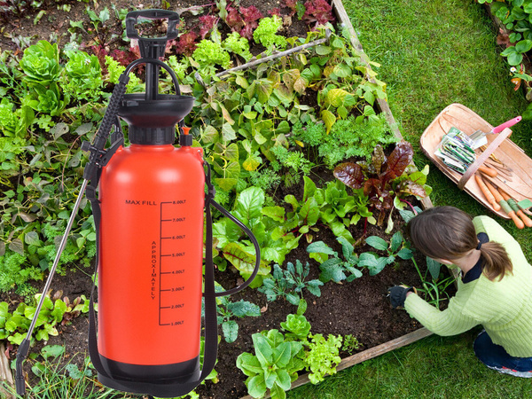 Pressure sprayer garden hand sprayer long lance 8l belt