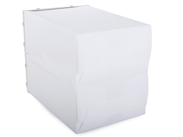 Organiseur à chaussures boîte conteneur à couvercle armoire pliable modulaire chaussures