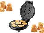Electric waffle maker for waffles and cookies, moulds with various designs, 1200W