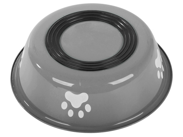Kutya macskatáp vízi tál fémetális anti-slip pot nagy 700ml