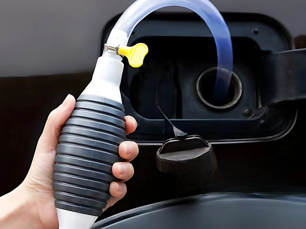 BOMBA PARA VACIAR COMBUSTIBLE AGUA ACEITE BOMBA MANUAL SET 2M ABRAZADERAS DE MANGUERA