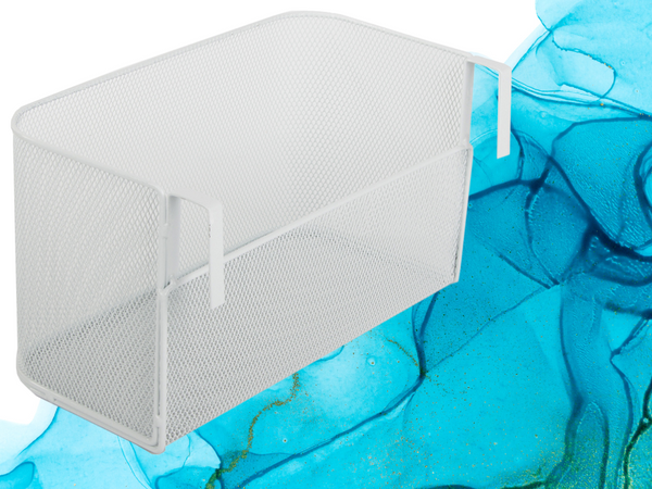 Basket metal rail-mounted organiser hanging basket kitchen shelf