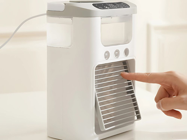 Tischventilator mit wasserbefeuchter usb rgb led 3 geschwindigkeitsstufen