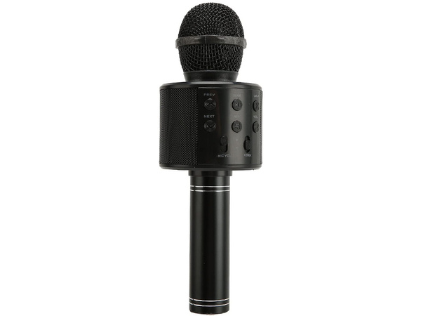 Mikrofon bezprzewodowy bluetooth głośnik karaoke okrągły z etui różne tryby