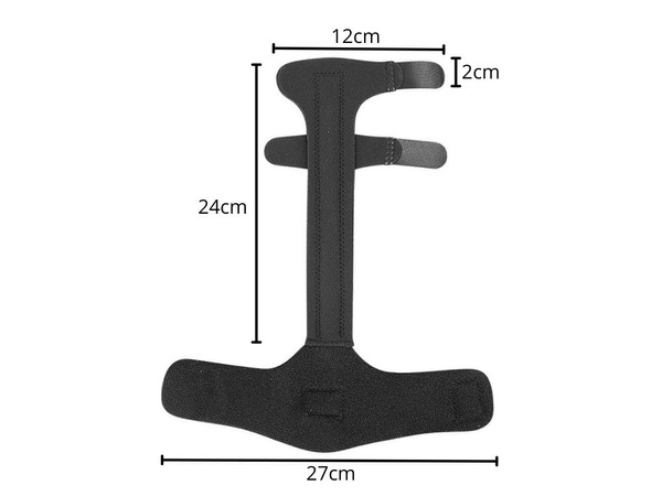 Stabilizator deget de la picior brățară textilă cu curea velcro