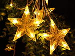 Guirlande lumineuse étoiles rideau 138 led