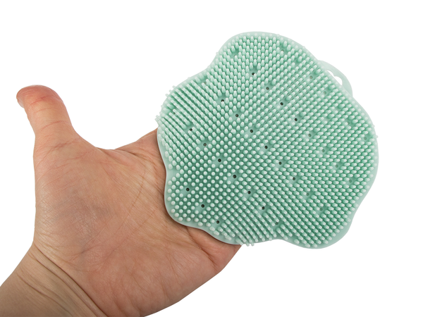 Brosse éponge laveuse massage de la tête et du corps