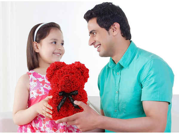 Rose petal medvedek darilo velika škatla rose xl