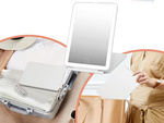 Miroir de maquillage éclairé par led miroir de voyage pliant