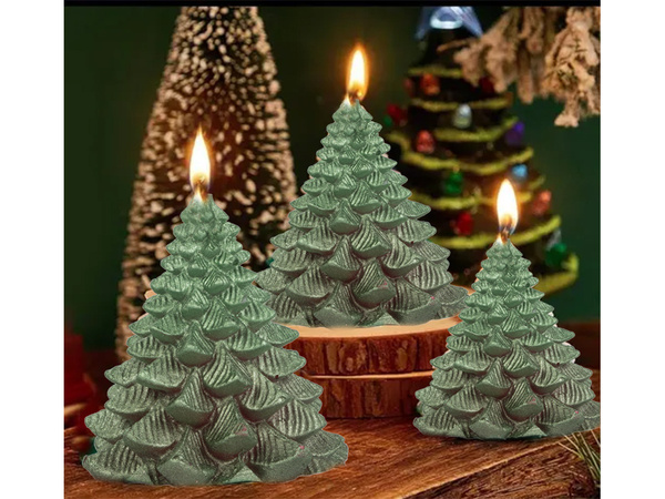 Bougie arbre de noël bougie boîte de noël décorative