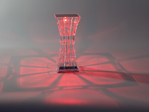 Lampka kryształ nocna stołowa led rgb usb pilot