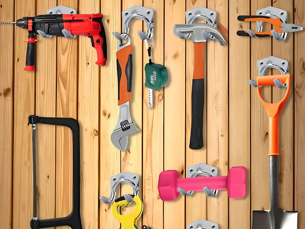 Wandhaken werkzeughalter 20er set aus metall mit schrauben