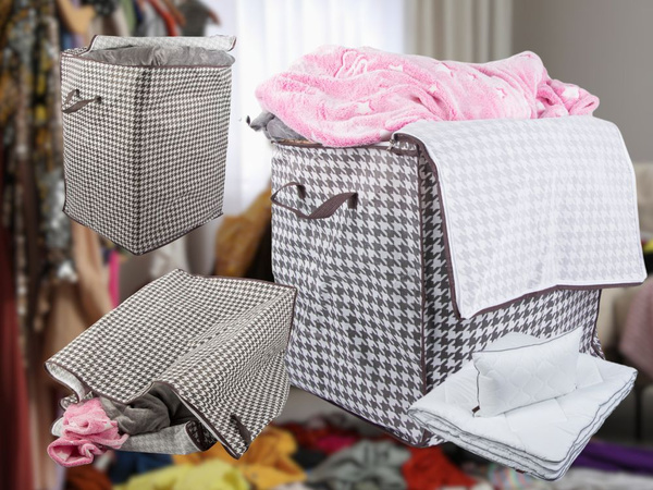 Conteneur de penderie organisateur de tissu linge vêtements pliage 180l