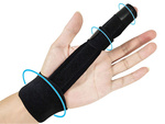 Pirkstu stabilizators auduma aproce ar velcro siksnu