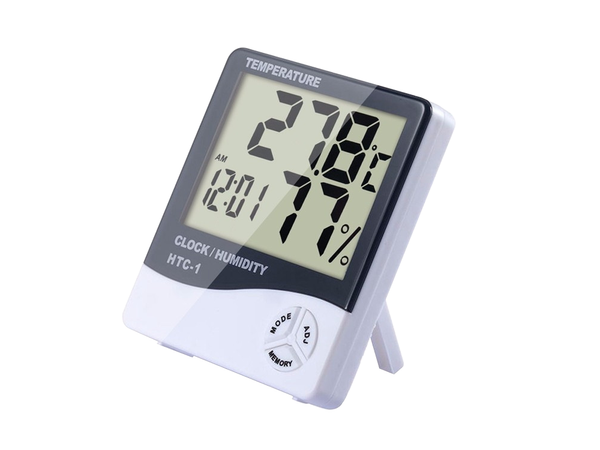 Thermomètre électronique horloge date station météo