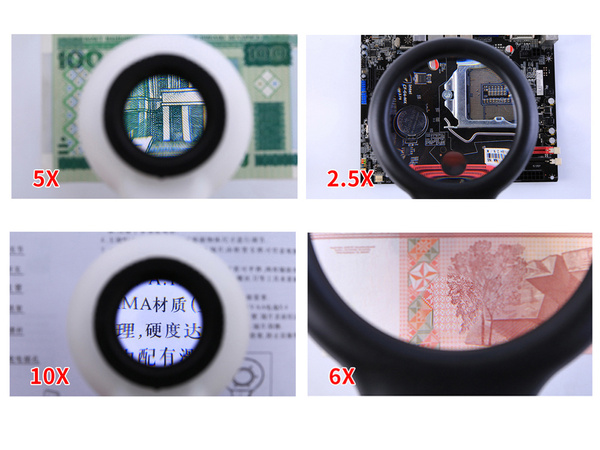 Third hand soldering kit magnifying glass holder led