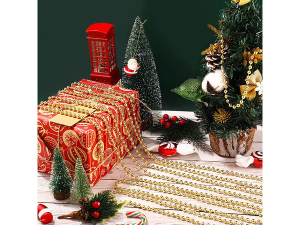 Božično drevo veriga kroglice girlanda trstike