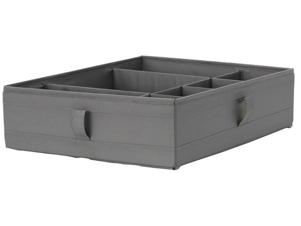 Organizér spodnej bielizne vložka do zásuvky na ponožky šedá