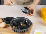 Egg cooking insert for 2-in-1 food processor for 6 eggs basket