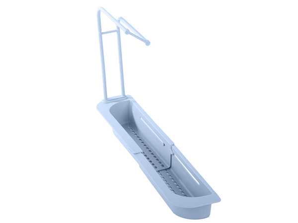 Portautensilios de cocina fregadero organizador estante escurridor plegable