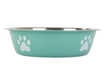 Dog cat food water bowl metal anti-slip pot large 250ml