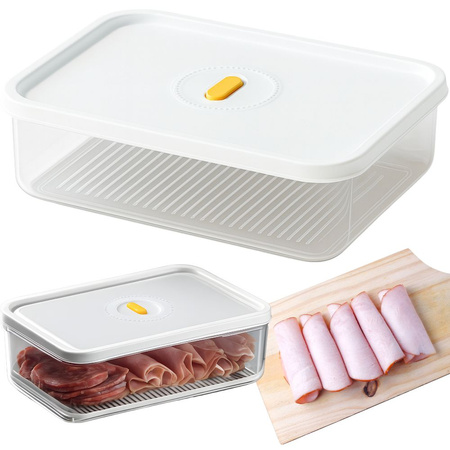 Posoda za hrano s pokrovom za hermetično zapiranje kuhinjski organizator 1,4 l 1400 ml