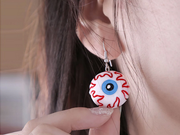 Halloween earrings halloween party ghost ghost pumpkin candy eye