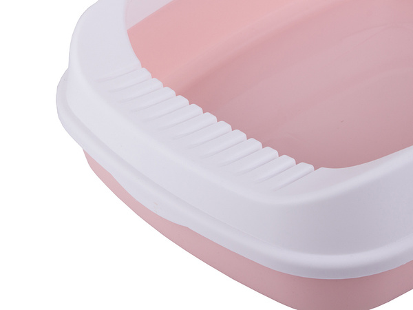 Soldna pisică litieră cutie deschisă cu toaletă cadru pentru litieră + lopată mare