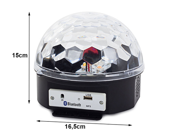 Boule disco led mp3 projecteur usb bluetooth